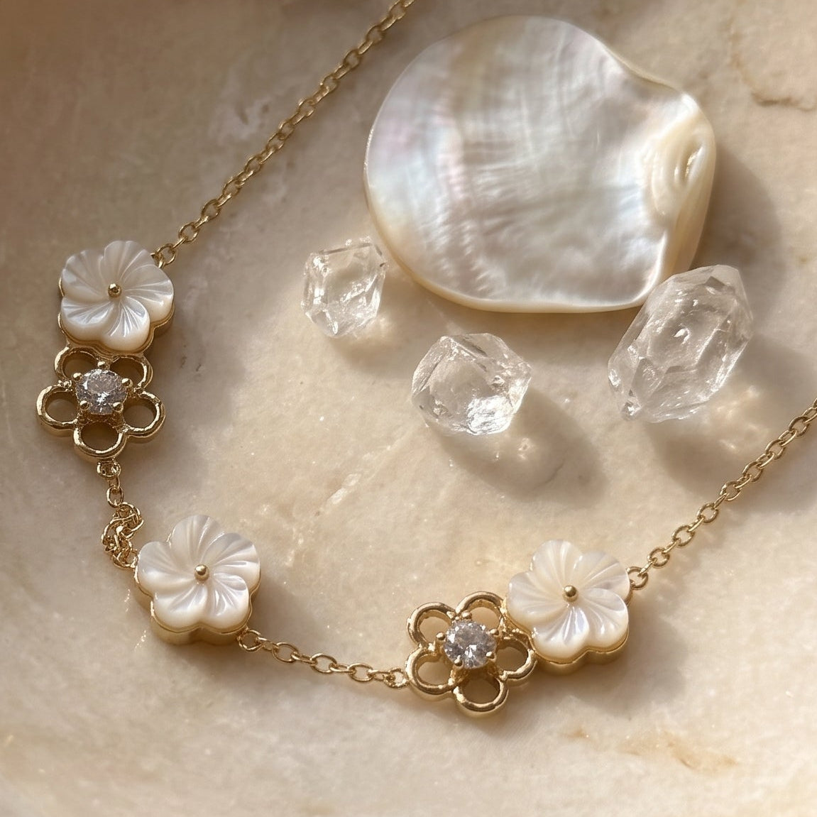 Cléa — Bracelet Pétales Précieux