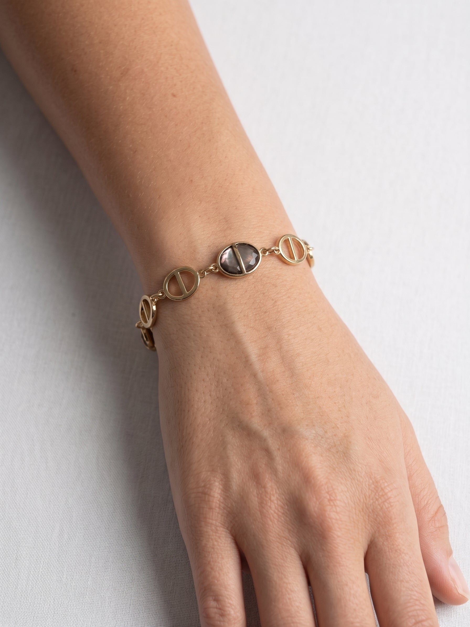 Alma — Bracelet Maillons Fumés
