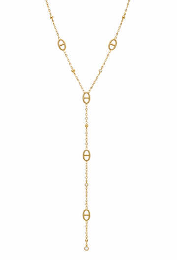 Iris — Collier Y Maillons Grain de Café